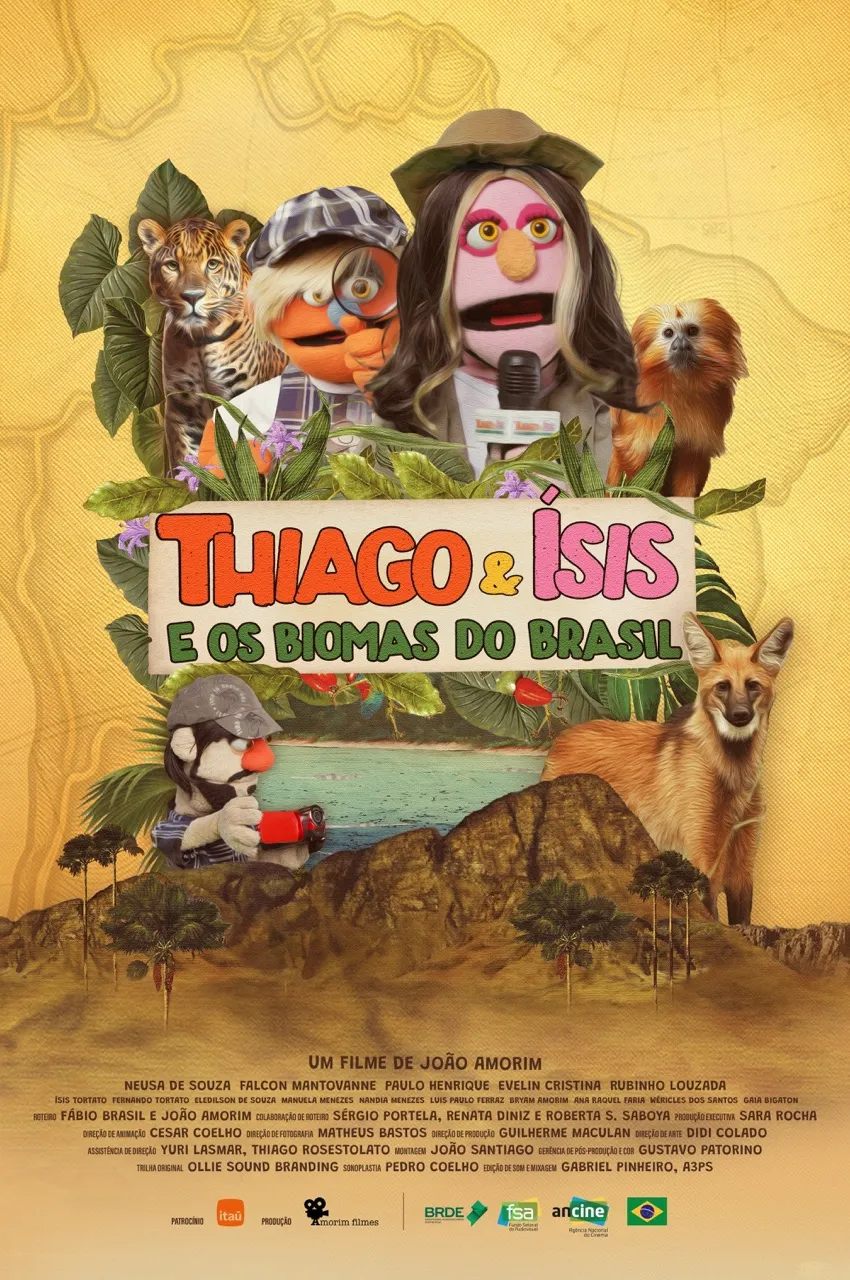 Poster do vídeo Facine: Thiago e Ísis e os Biomas do Brasil