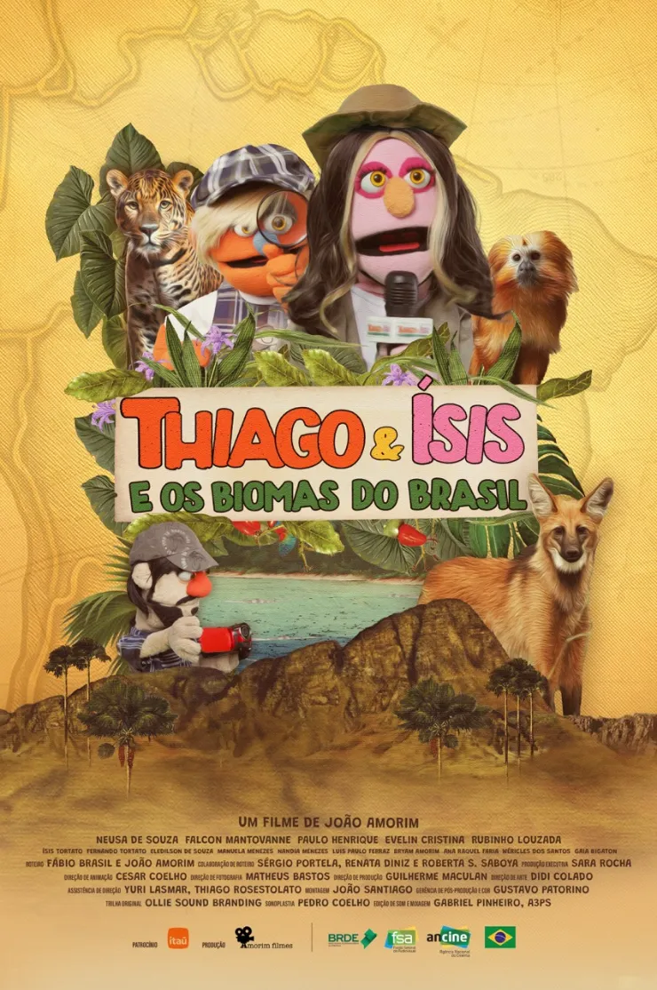 Poster do vídeo Facine: Thiago e Ísis e os Biomas do Brasil