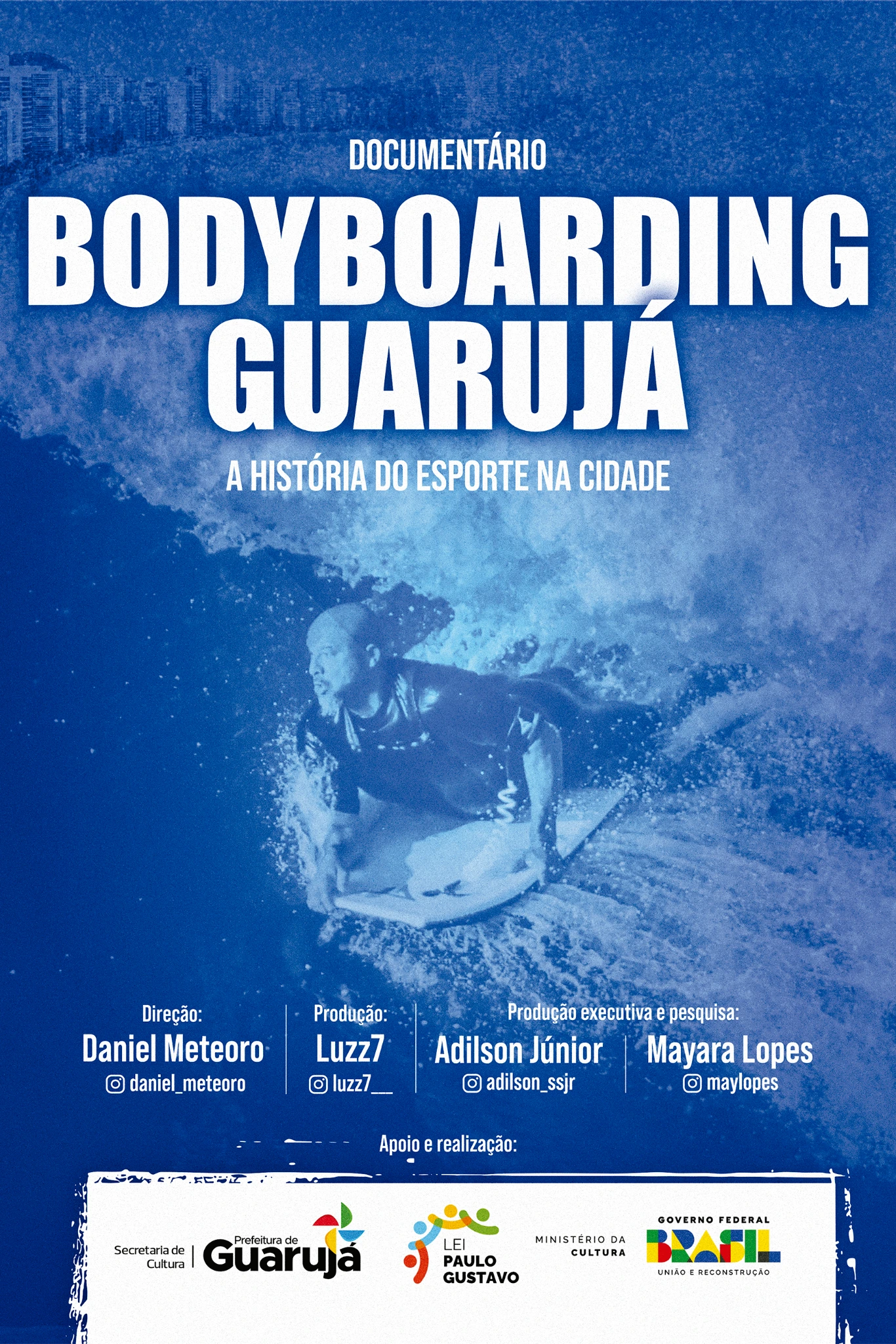 Poster do vídeo Visões do Mar - Bodyboarding Guarujá