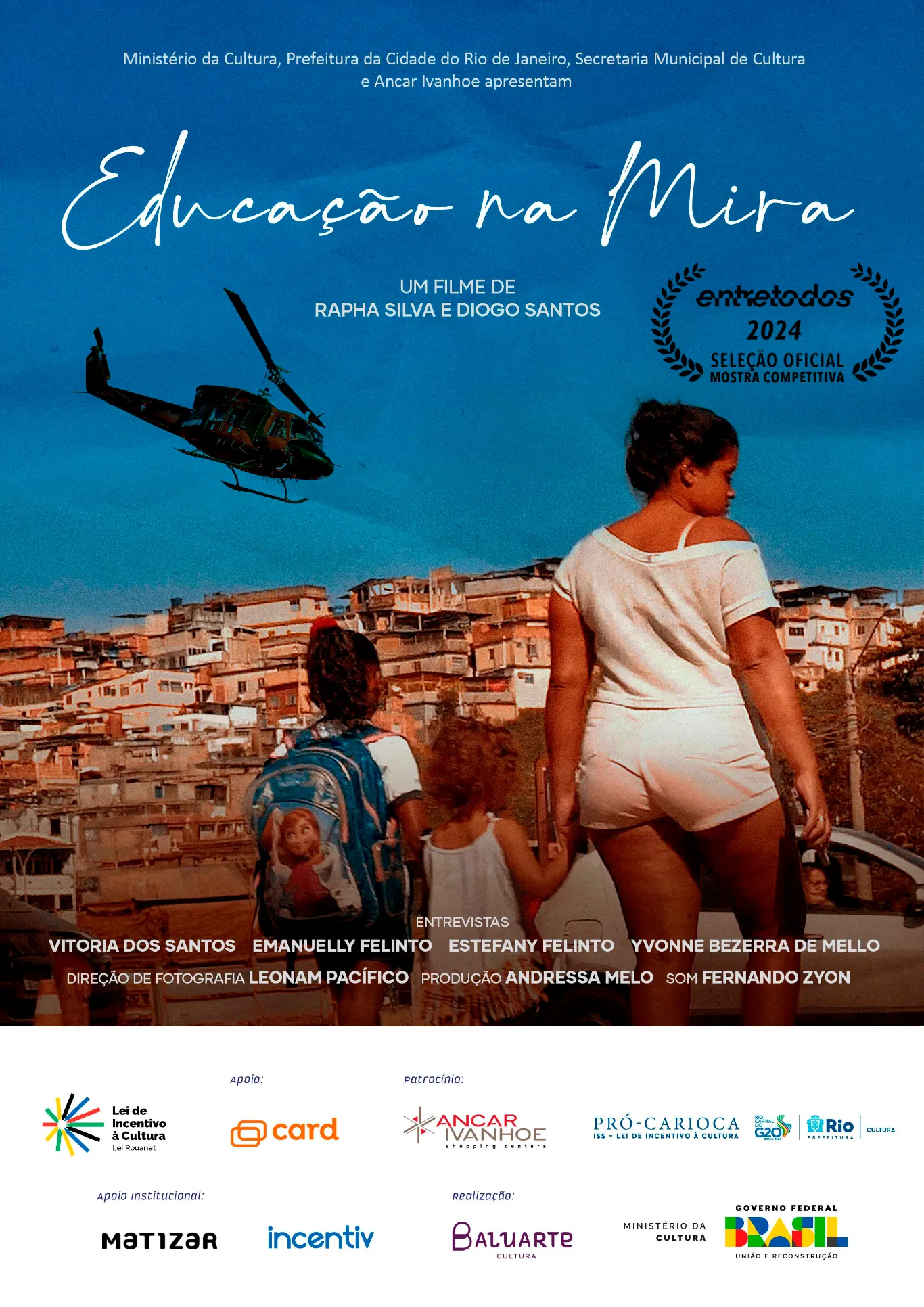 Poster do vídeo Educação na Mira