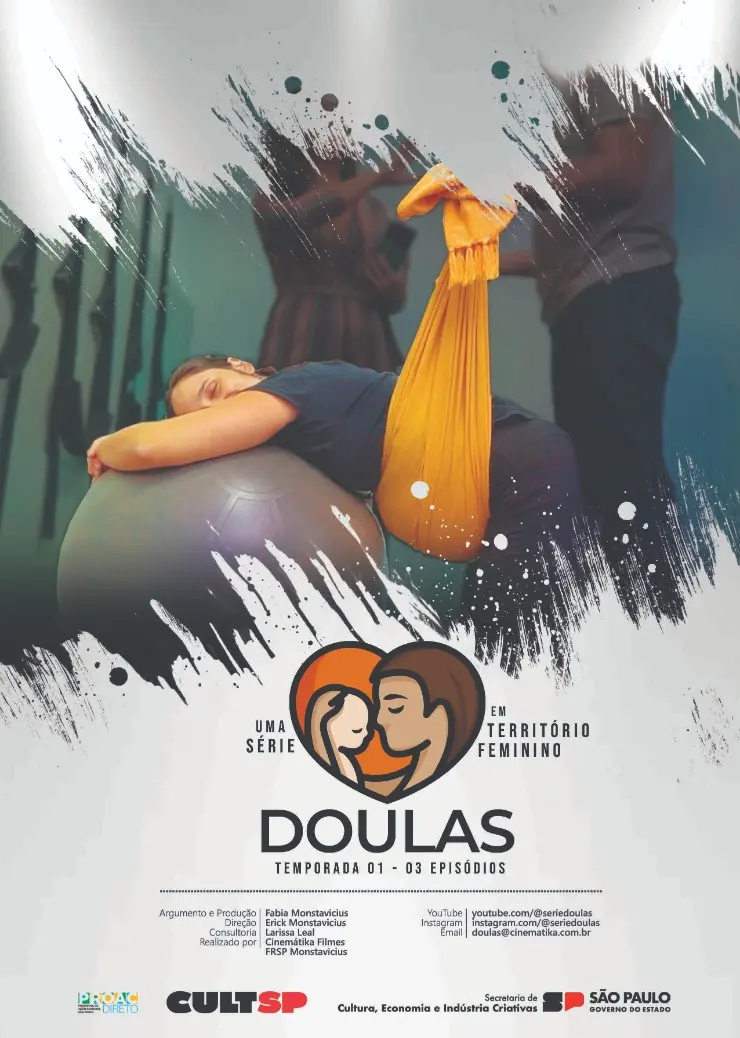 Poster do vídeo Doulas -  Planejando um parto domiciliar